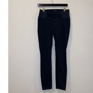 J Brand Mama J Side Panel Maternity Skinny Jeans Denim Seriously Black size 27